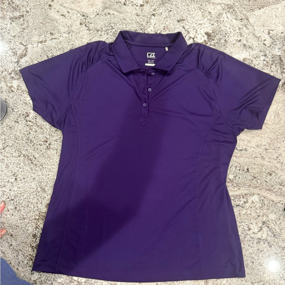 Cutter & Buck Women's Purple Polo Shirt